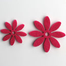 Filtblomster Pink 2,5 cm, 18 stk