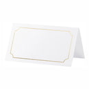 Bordkort, Guldramme, 10 stk.