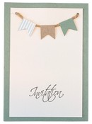 Invitation Silje, DIY, Støvet grøn