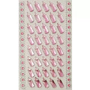 Stickers, Lyserød sutteflaske, 40 stk.