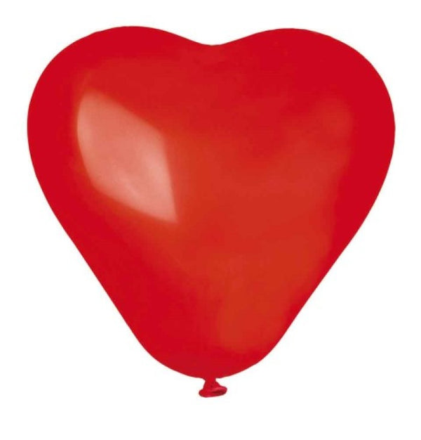 Ballon, Hjerte 16 cm., 5 stk.