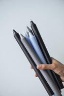 Rustik stagelys, Sort, 29 cm.