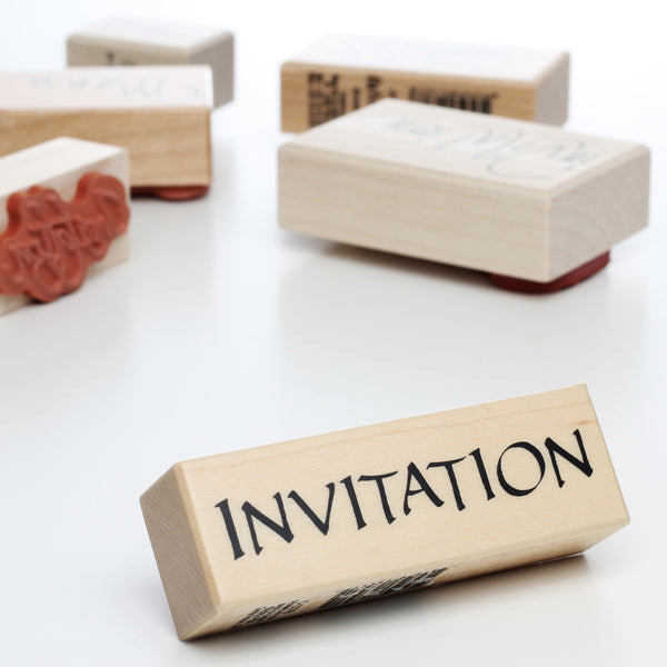 Stempel, Invitation, 1,2x7 cm.