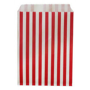 Slikposer, Rød/Hvid stribet, 10 stk.