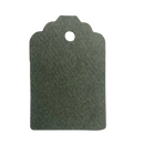 Manillamærke DP, 4,5x6,7 cm., Skovgrøn