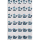 Stickers, Lyseblå barnevogn, 30 stk.